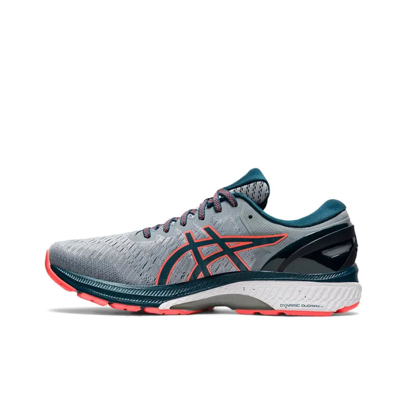 Asi_cs Gel Kayano 27 Low-Top Running Shoes for Men (Grey Green)