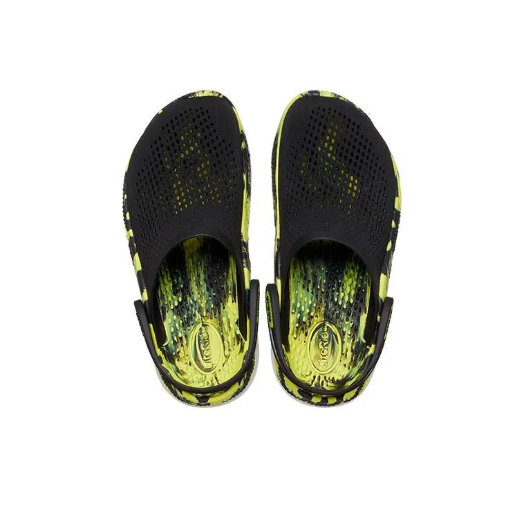 Cro_cs LiteRide 360 Marbled Clog Black Citrus