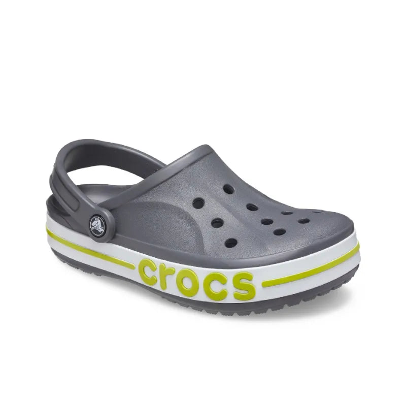 Cr_ocs Bayaband Clogs Slate Grey Lime Punch