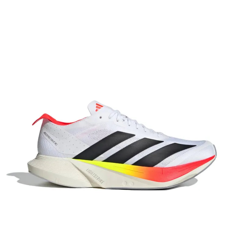 Adi_das ADIZERO DRIVE RC polyester cushioning, supportive low-top, Lightstrike midsole, long-distance running, racing running shoes for men, white, red