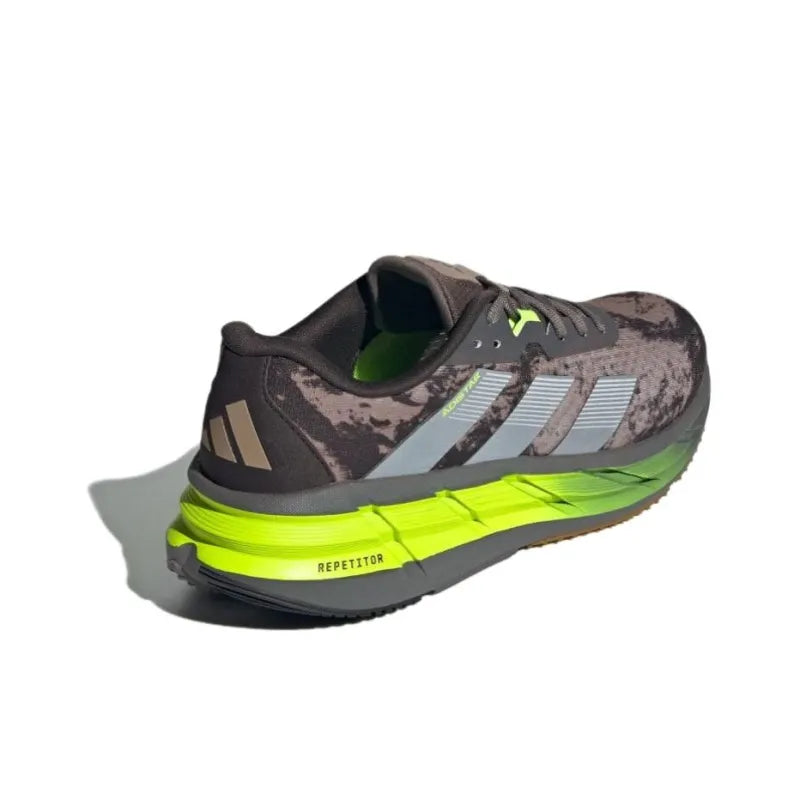 Adi_das ADISTAR 3 Anti-Slip + Abrasion-Resistant Low-Top Casual Running Shoes for Men, Gray, Black