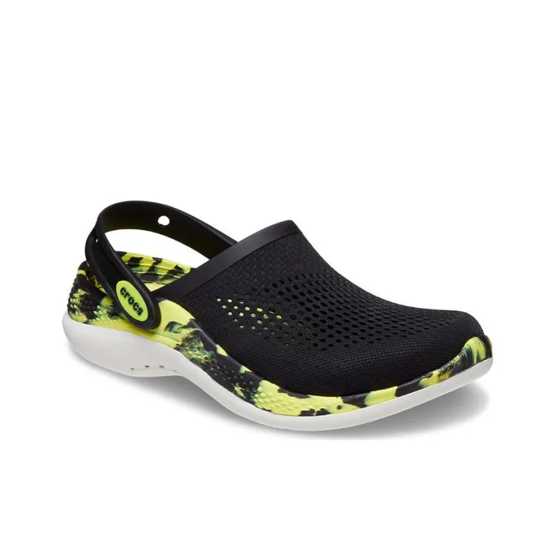 Cro_cs LiteRide 360 Marbled Clog Black Citrus