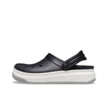 Cr_ocs Crocband Full Force EVA Anti-Slip + Abrasion-Resistant Sports Sandals for Men and Women, Black and White
