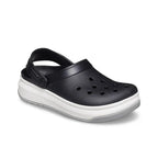 Cr_ocs Crocband Full Force EVA Anti-Slip + Abrasion-Resistant Sports Sandals for Men and Women, Black and White