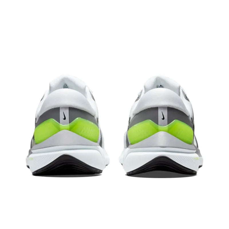 Ni_ke Air Zoom Vomero 16 Cushioning, Slip-Resistant, Abrasion-Resistant, Lightweight, Cushioned Low-Top Training Running Shoe for Men, White, Black, Yellow