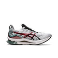 ASI_CS Gel Kinsei Blast Low-Top Casual Running Shoes for Men in White and Red