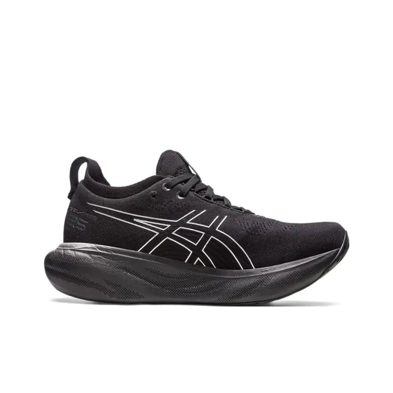 Asi_cs Gel Nimbus 25 Reflective Rubber Low-Top Casual Running Shoes men's Black Blue