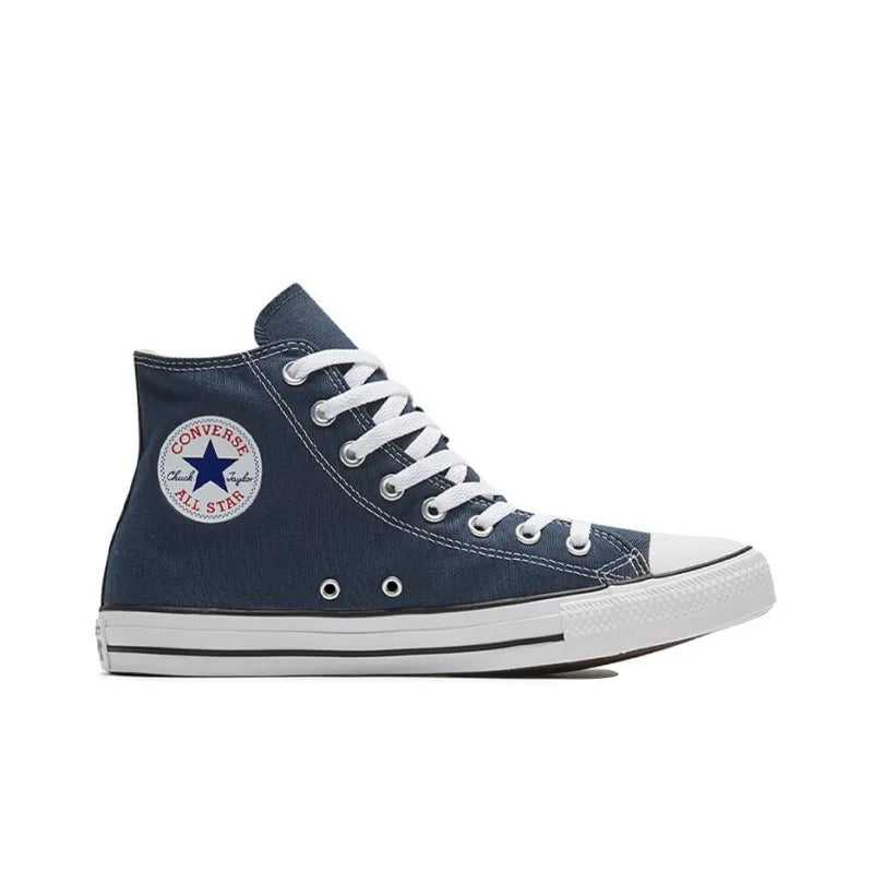 Conv_erse Chu_ck Tay_lor All Star Chuck Taylor Classic Colors: Wear-resistant and lightweight design, high-top canvas shoes for men and women, Marine Blue
