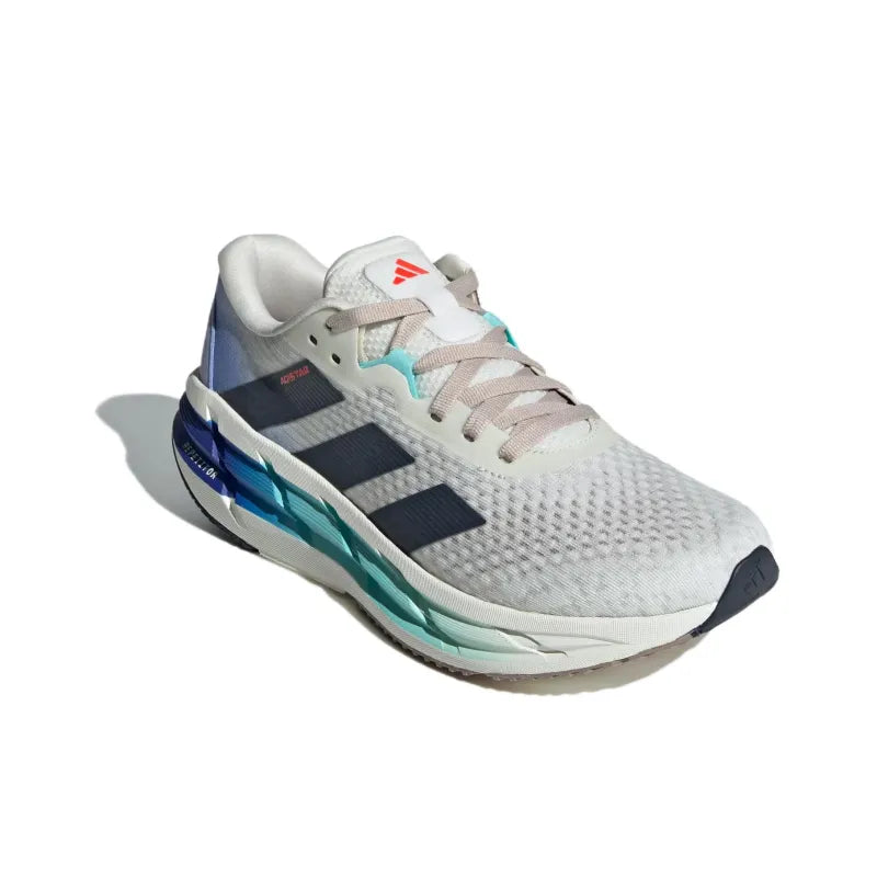 Adi_das ADISTAR 3 Abrasion-Resistant Low-Top Casual Training Long-Distance Running Shoes for Men, White